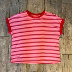 Red and Pink Stripe Shirt